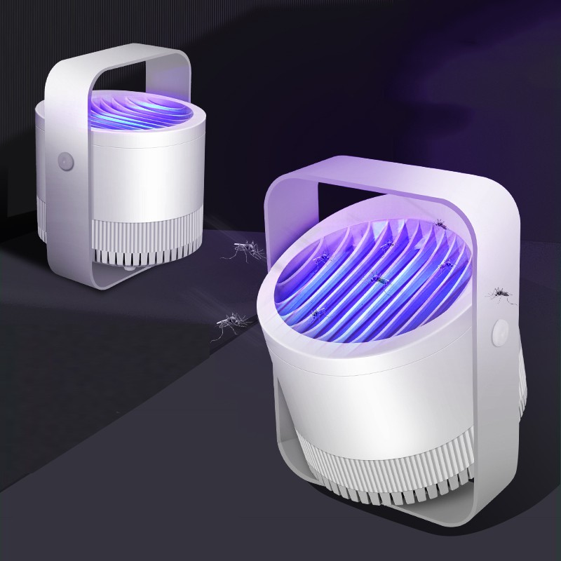 Đèn bắt muỗi Mosquito Killer Lamp Xoay 360 Cao Cấp, Đèn Bắt Muỗi Cảm Ứng Ánh Sáng, Quạt Hút Siêu Mạnh