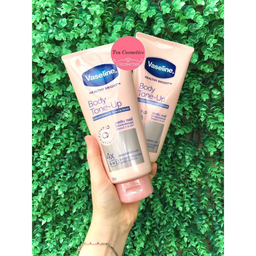 Vaseline Serum Nâng Tone Tức Thì 4X Body Tone Up (320ml)