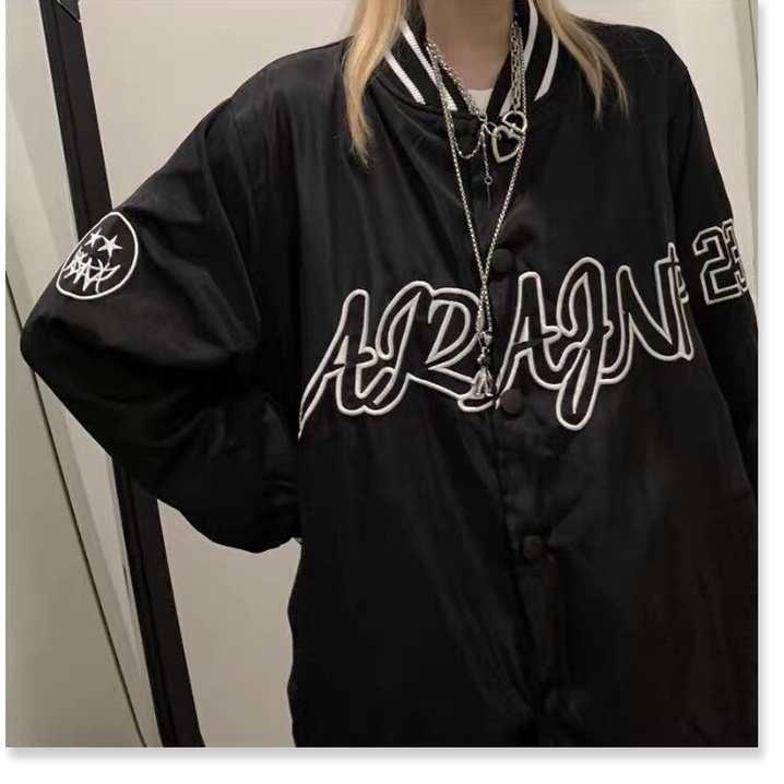 Áo Khoác Dù Nam Nữ Bomber Cổ Bóng Chày In Chữ Siêu Chất, Siêu Ngầu HOT