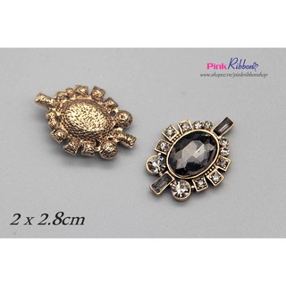 Charm đá ghi phụ kiện thời trang, gắn lên phụ kiện tóc, làm phụ kiện nơ bờm kẹp tóc, DIY, handmade