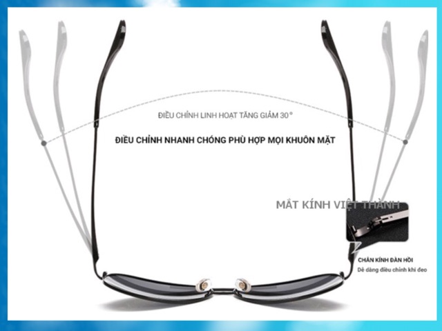 Kính nam phân cực polarized chân nhôm
