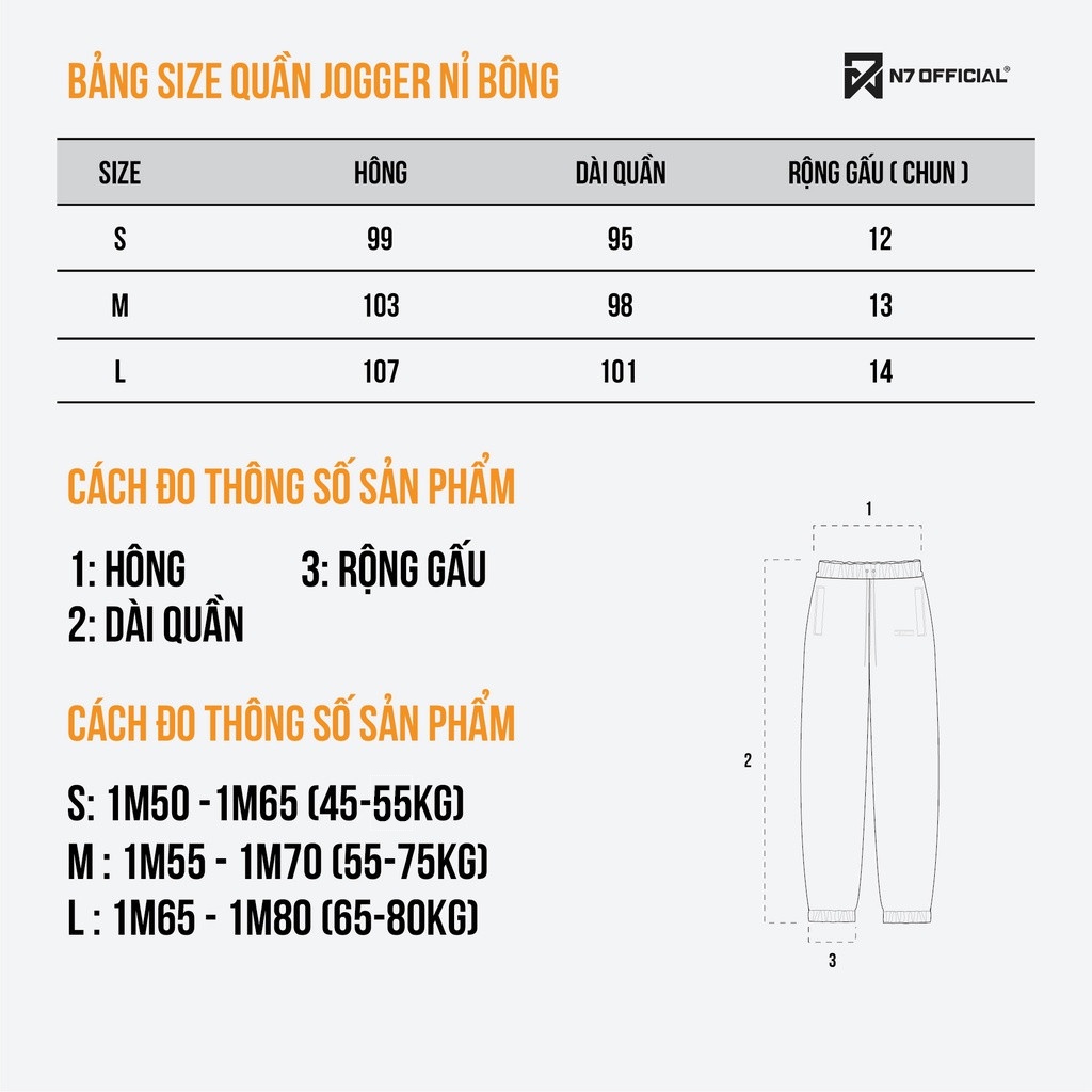 Quần Jogger Ống Rộng N7 Newseven nỉ bông BO GẤU basic pants nam nữ form rộng Local Brand