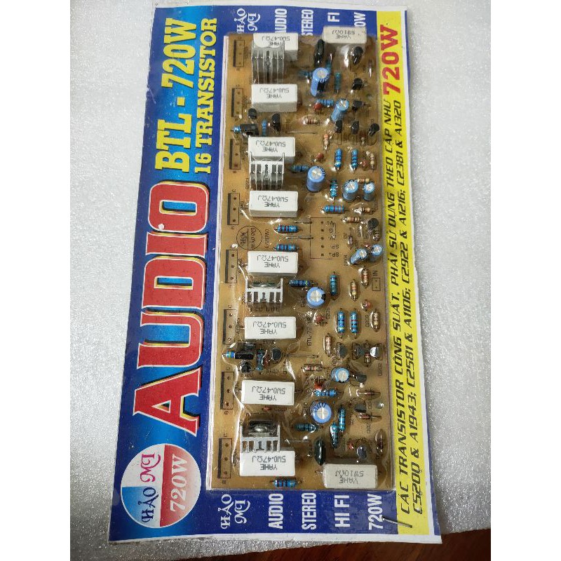Bo mạch công suất 8 sò 720w