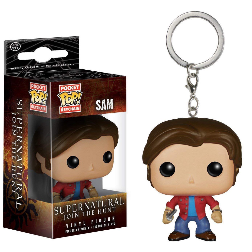 Móc Khóa Funko pop TV Supernatural Castiel Dean Sam Làm Quà Tặng Sinh Nhật Cho Trẻ Em