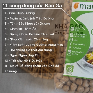 Đậu gà hữu cơ 500g