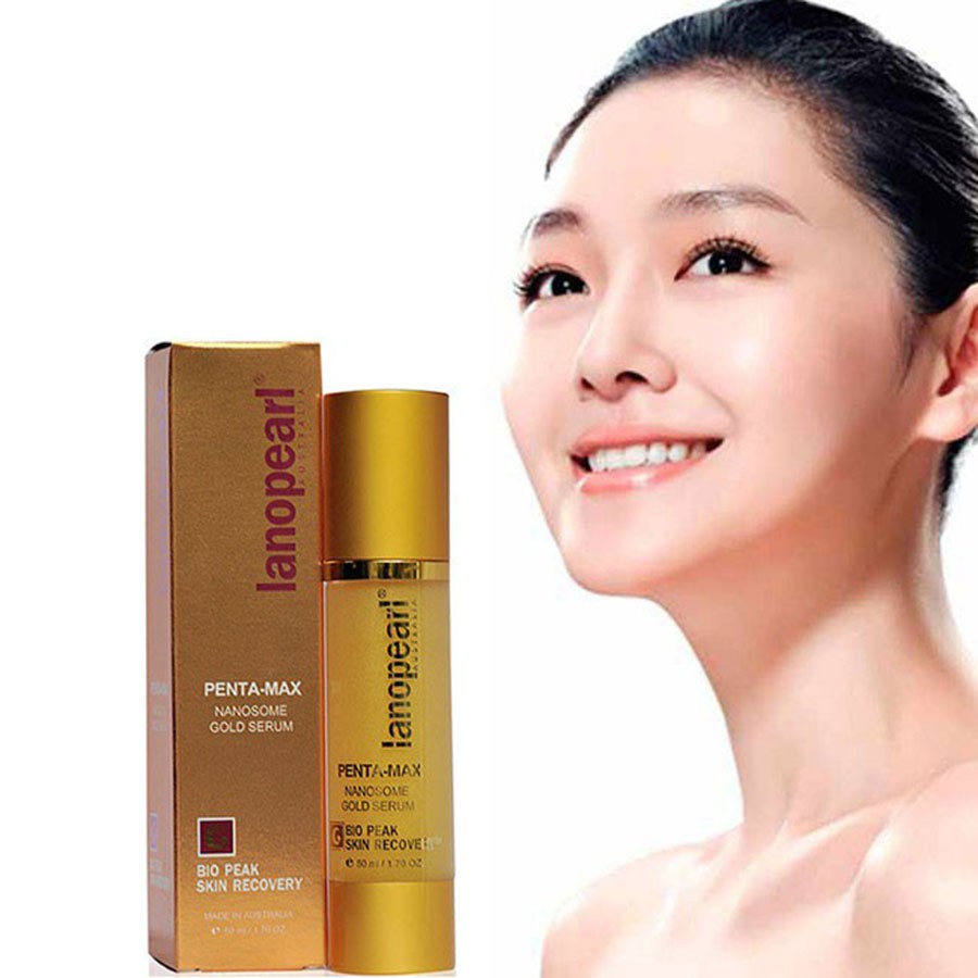 Serum chống nhăn nhau thai cừu và tinh chất vàng Lanopearl Penta Max Nanosome Gold Serum LB13