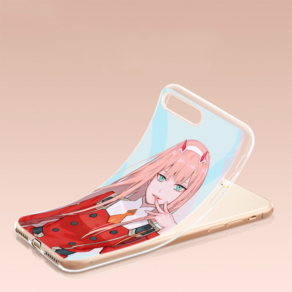 Samsung S7 Edge S8 S9 S10 Plus S10E S20 TPU transparent Soft case 20GBY franxx wiki zero two anime