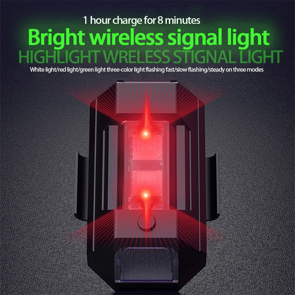 [Mua 2 Tặng 1] Đèn Flash Sạc Xe Máy 7 Màu Đèn Xe Đạp Ngoài Trời Đèn Xe Máy/Xe Đạp Đèn Nhấp Nháy Sạc Cảnh Báo An Toàn Đèn LED Titansouls1