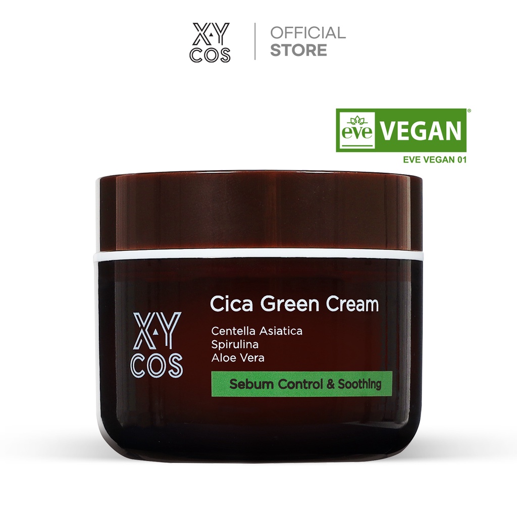 [XYCOS] Cica Green Cream 50ml 【EVE VEGAN】