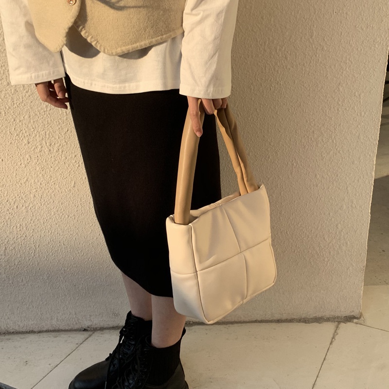 Túi xách IELGY da mềm dáng vuông đính kim cương giả thời trang cho nữ