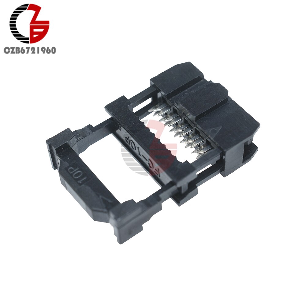 10PCS 2.54mm Pitch 2x5 Pin 10 Pin IDC Female Header Socket Connector FC-10