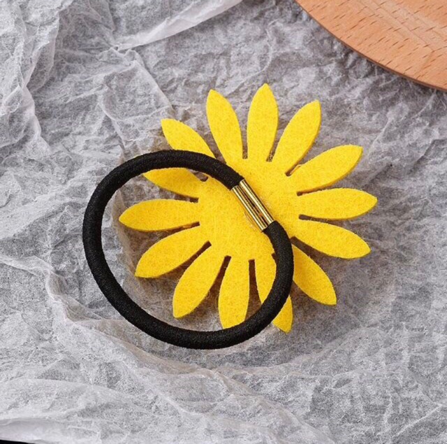 Cột tóc hoa hương dương to ( hình thật )