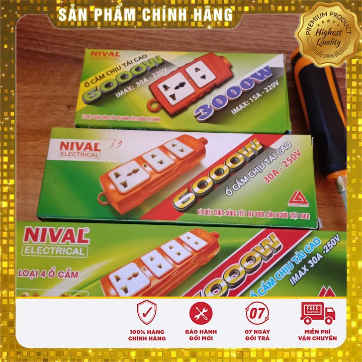 Ổ CẮM CHỊU TẢI CAO NIVAL 6000W