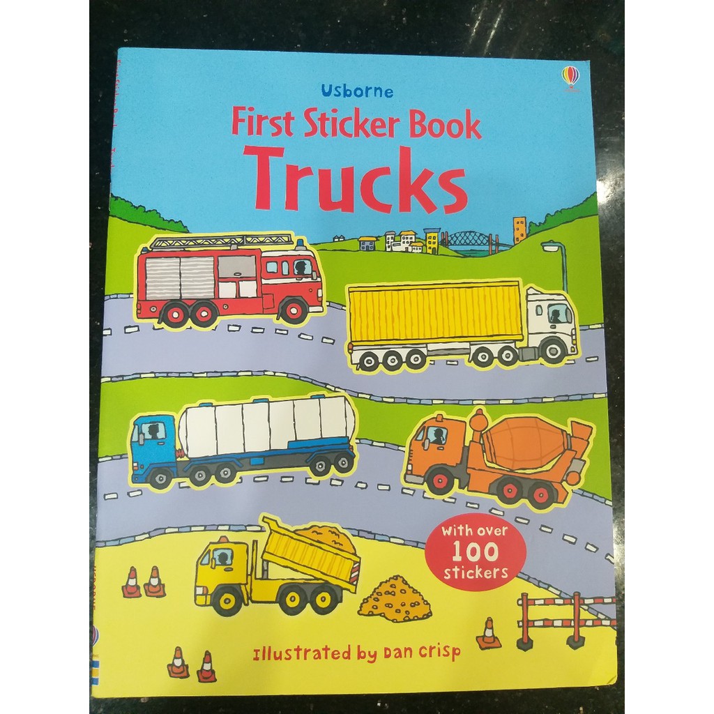 Bộ nhập - Usborne sticker book - Trucks