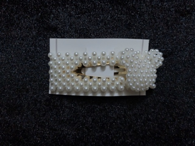 Kẹp tóc đính ngọc trai nhân tạo style Hàn.