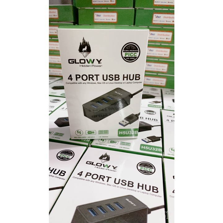 HUB H5U32B chia cổng USB - Sản phấm chính hãng Gloway - Bảo hành 2 năm !!!