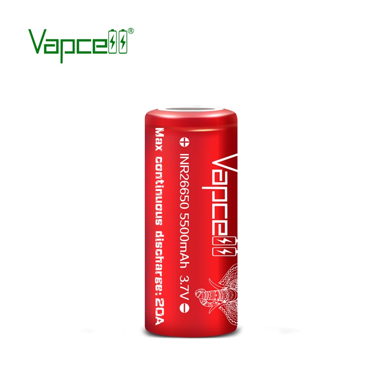 Pin sạc VAPCELL INR26650 dung lượng 5500MAH dòng xả 20A Đèn &amp; Đèn pin