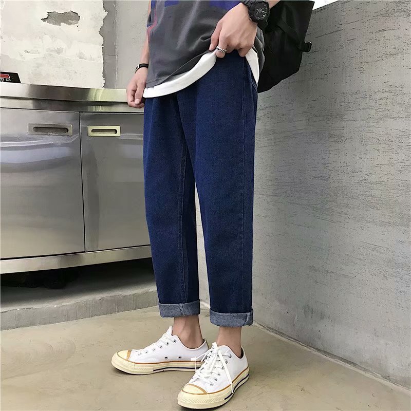 Quần denim dáng rộng trẻ trung năng động cho nam