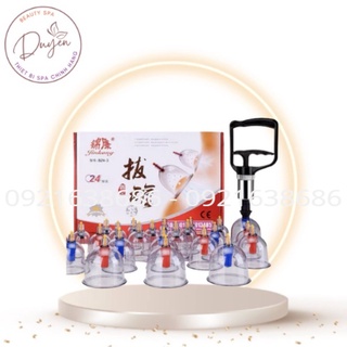 Giác Hơi Chân Không, Dụng Cụ Cạo Gió Cầm Tay Không Dùng Lửa 32 Ống