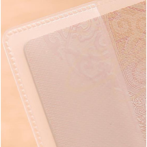 Bao hộ chiếu PVC có kẹp giữ passport và giấy tờ tùy thân -dc3785