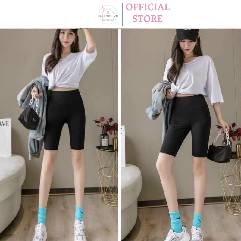 Quần legging nữ dáng lửng ngố nâng mông cạp cao hộp xanh He.llo co giãn 4 chiều Xiaomimi M2.218.S