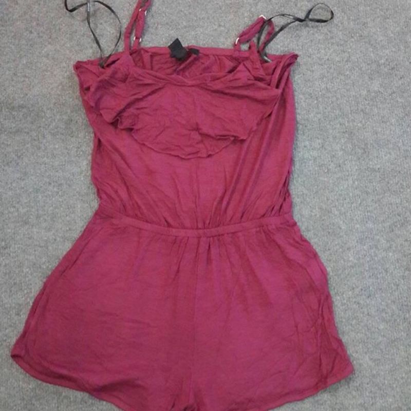 Romper đùi 2 dây F21 thun mềm mát VNXK jumpsuit ngắn eo chun co dãn hoạ tiết xuất khẩu dư xịn