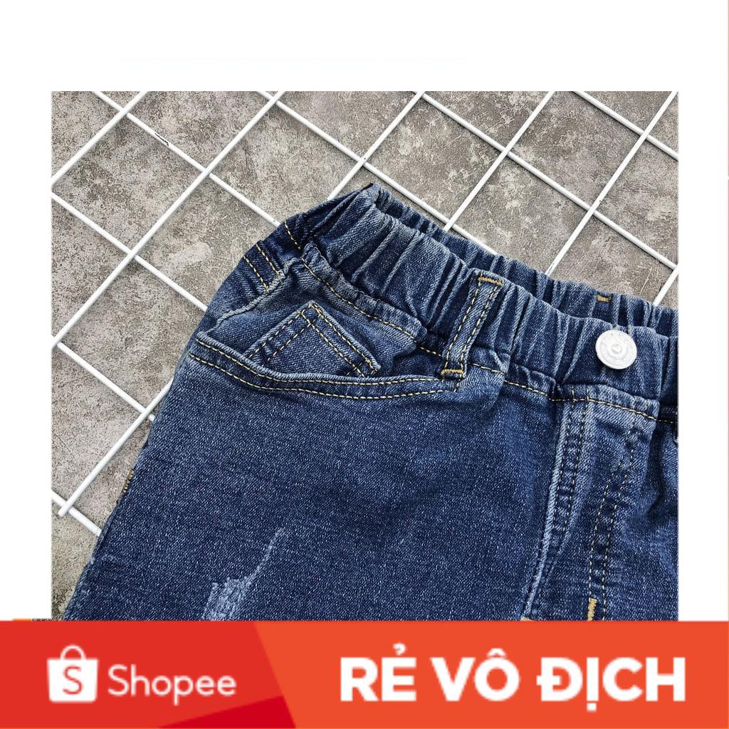 Quần bò lửng bé trai Kiddy size 2-9T. Chất bò co giãn, dễ mặc