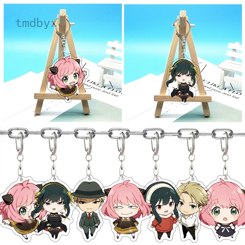 Tmdbyx Móc Khóa Nhựa Acrylic Hình Nhân Vật Anime Yor Loid Anya