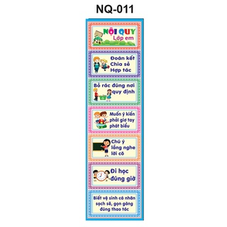 Decal mầm non - nội quy lớp