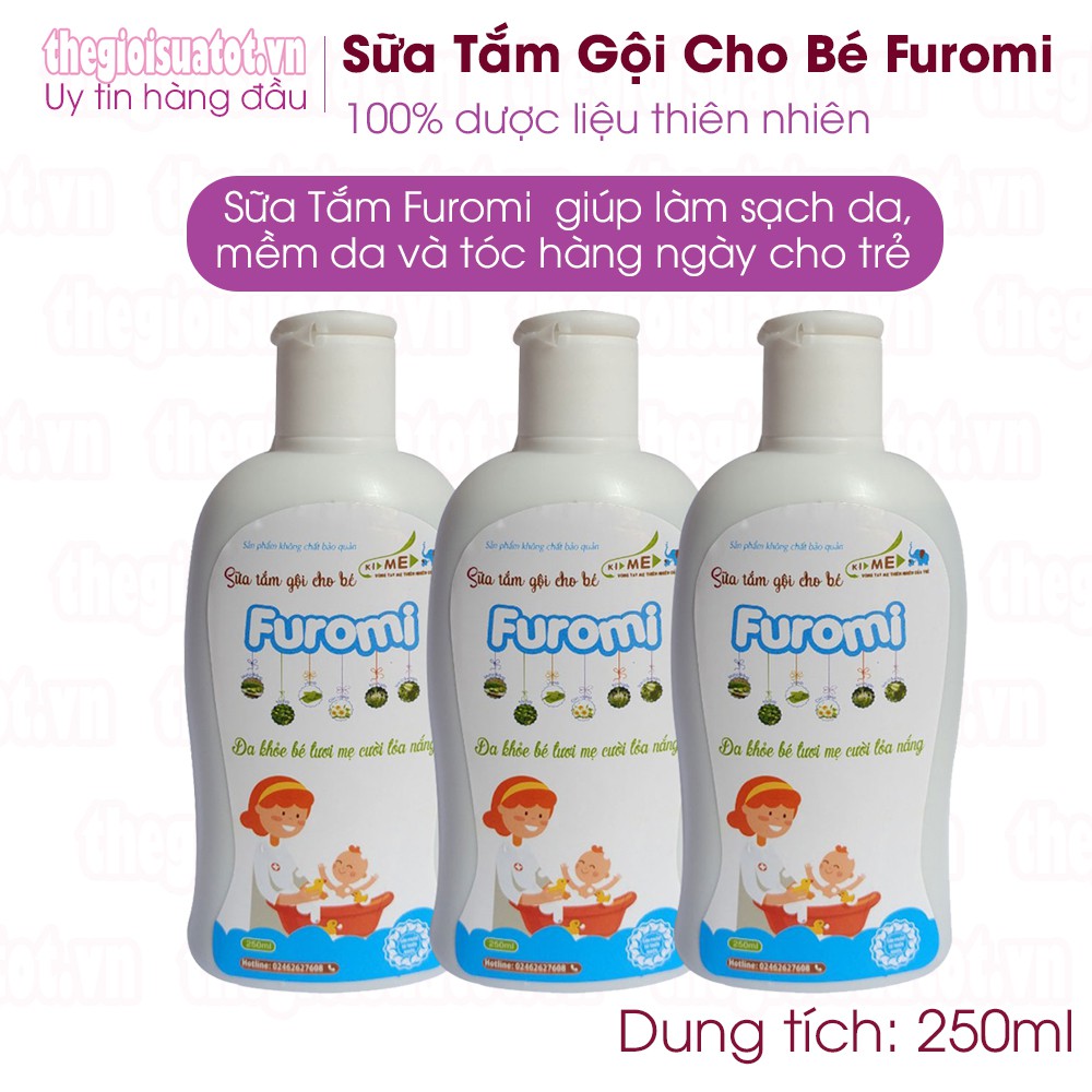 Sữa tắm gội cho bé Furomi 250ml