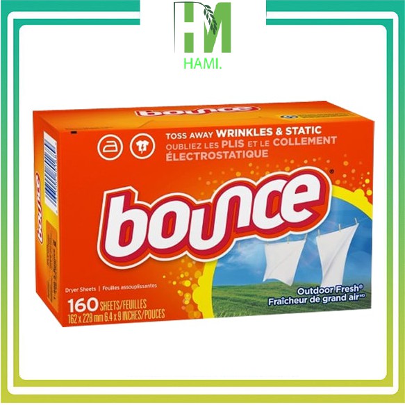 Giấy thơm quần áo Bounce KIRKLAND của Mỹ