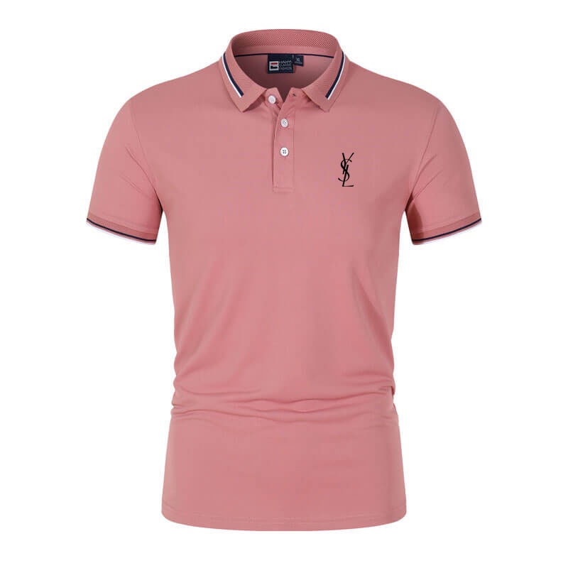 8 Màu YSL Công Sở Áo Sơ Mi Polo Nam Tay Ngắn Nam Áo Thời Trang M-4Xl Còn Hàng 0153