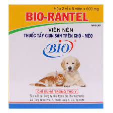 Sổ giun chó mèo BI-O RANTEL- hộp 10 viên