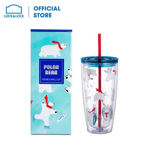 [HB Gift] Ly nhựa ống hút L&L 750ml