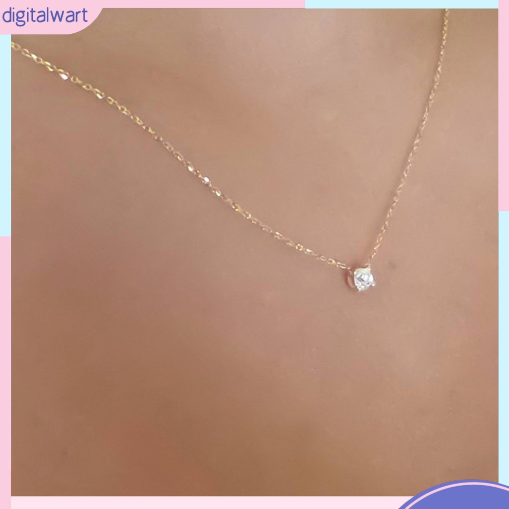 Dây chuyền đính đá kiểu dáng đơn giản thanh lịch dành cho nữ