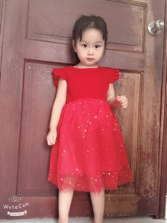 Váy công chúa lấp lánh cho bé gái