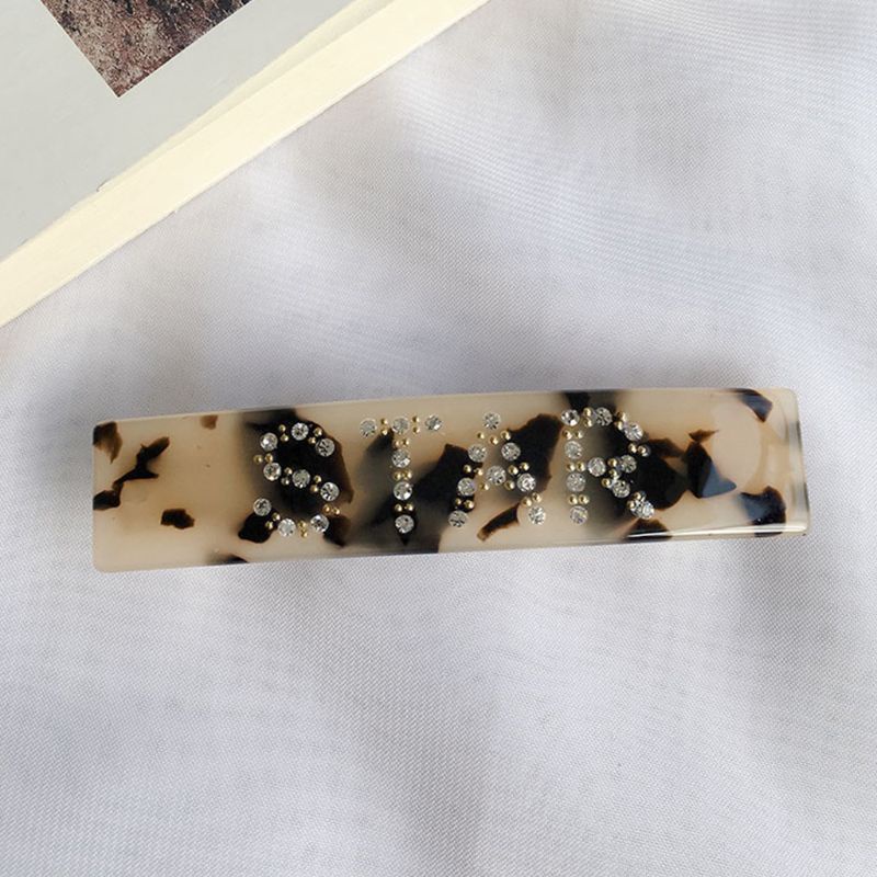 Youyo Kẹp Tóc Hình Chữ Nhật Đính Đá Phong Cách Hàn Quốc 20 Kiểu Acetate Pháp Cho Nữ