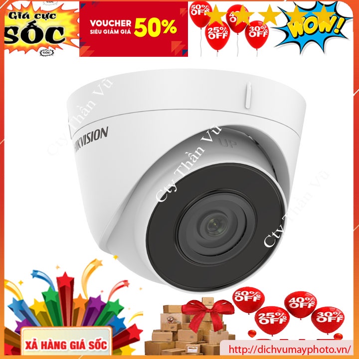 Camera quan sát IP Hik 2MP DOME Có POE, mã DS-2CD1323G0E-I(L)