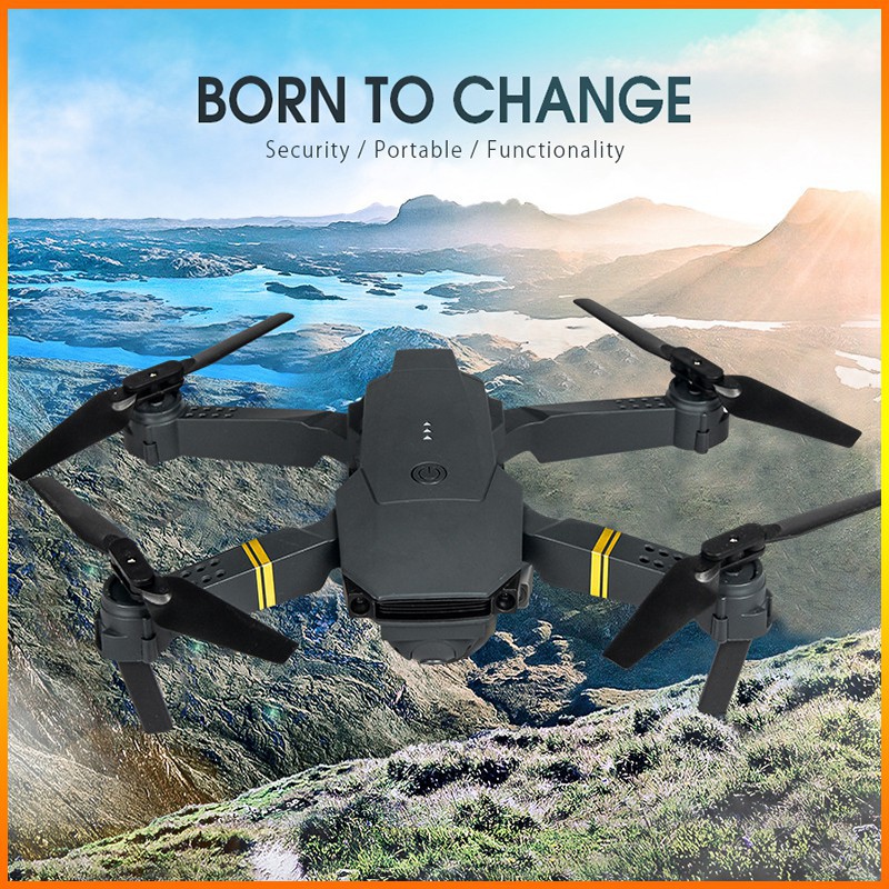 ⚡️ĐAM MÊ BAY⚡️ Flycam E58 4K Mini Drone Có Camera HD 720P WIFI Tặng Kèm Balo Chống Sốc