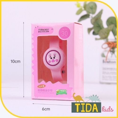 Đồng Hồ Tình Dầu Đuổi Muỗi ⚡ AN TOÀN ⚡Phát Sáng Hoạt Hình Dễ Thương Kèm Hộp Giá Tốt, Đồ Gia Dụng TiDa Kids Shop