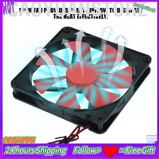 Caoyuanstore Quạt sưởi nhiệt 14cm 12V cho máy tính