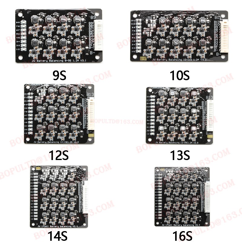 Bảng Mạch Cân Bằng Pin Lithium 1.2a Lifepo4 10s 11s 12s 13s 14s 16s 17s Bms