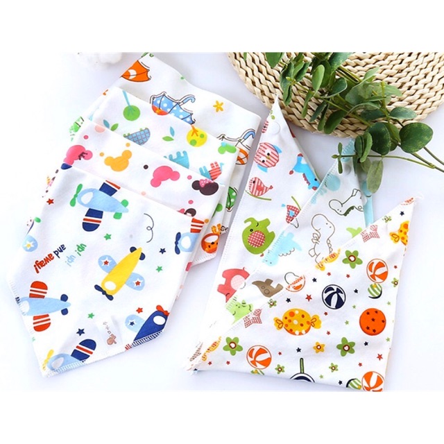 Yếm tam giác cotton 2 lớp