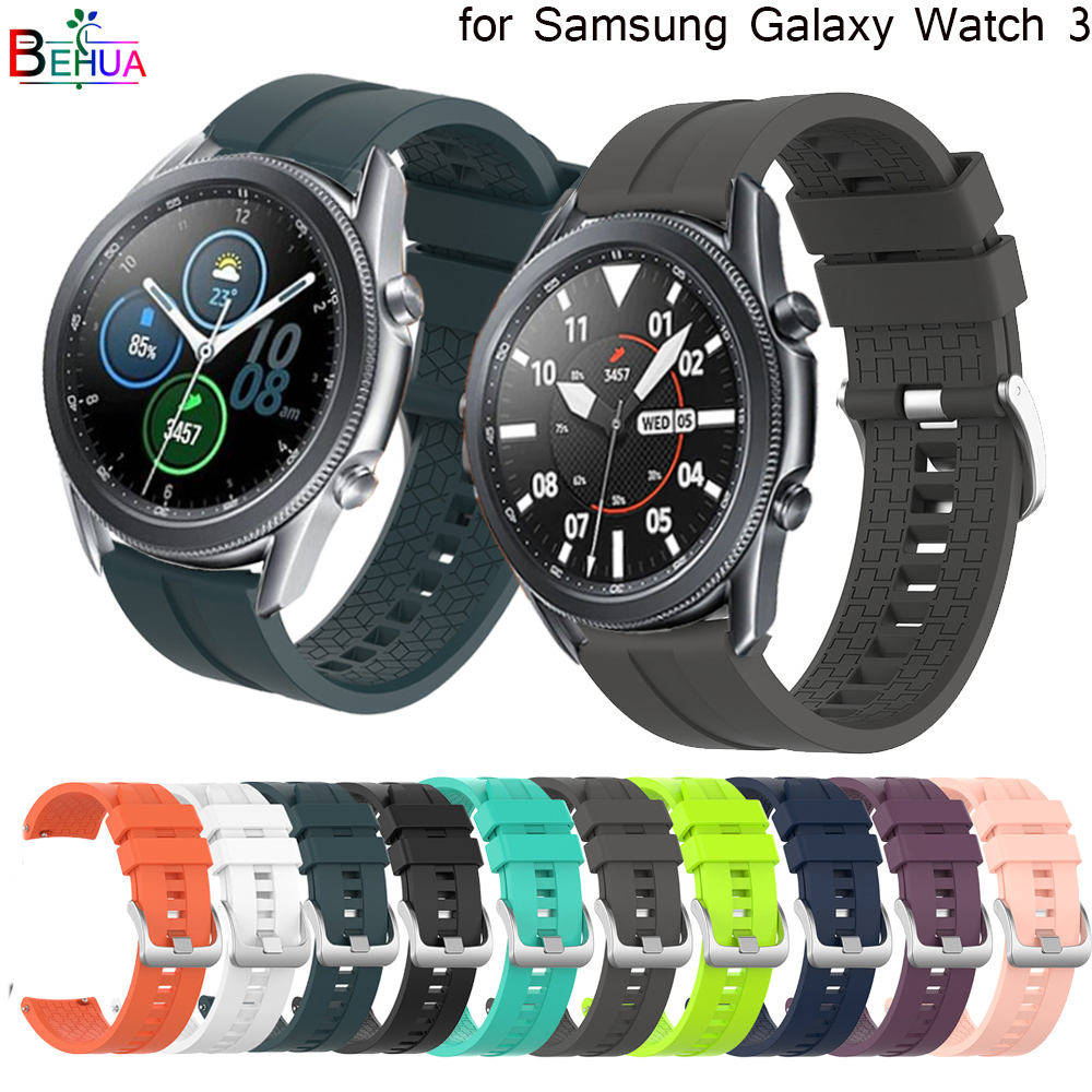 Dây đeo bằng silicon 22mm cho đồng hồ thông minh Samsung Galaxy Watch 3 45mm, Amazfit GTR2, GTR 2e