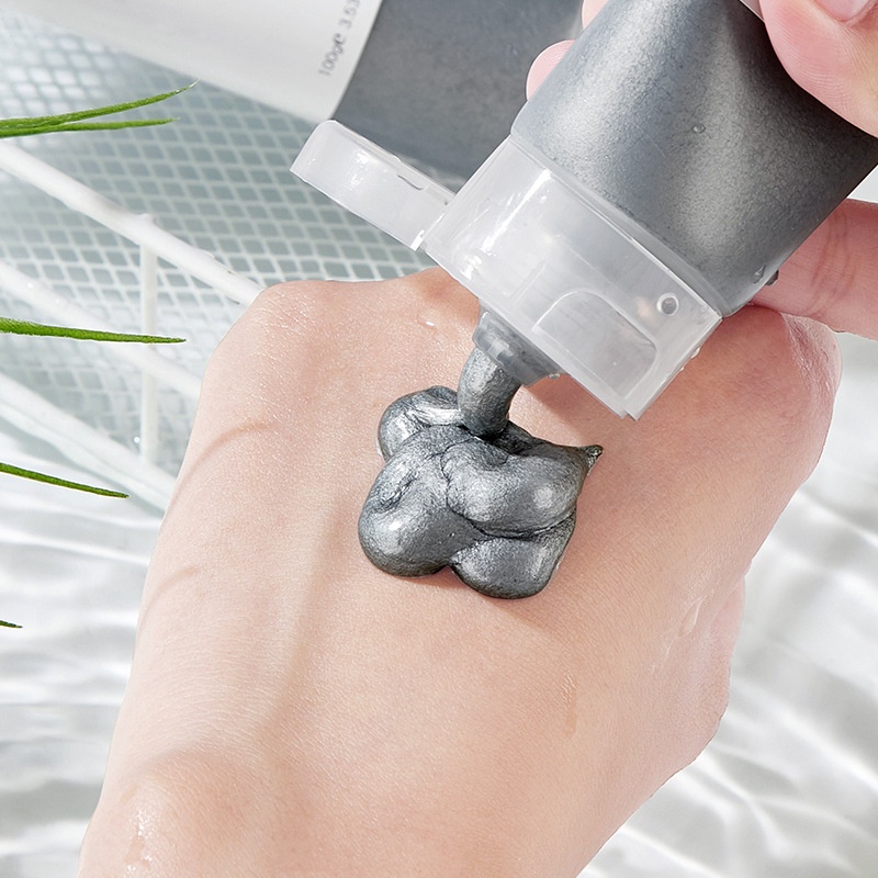 [Hàng mới về] Sữa rửa mặt bùn núi lửa HIH làm sạch kiềm dầu dưỡng ẩm tái tạo làn da loại bỏ mụn đầu đen