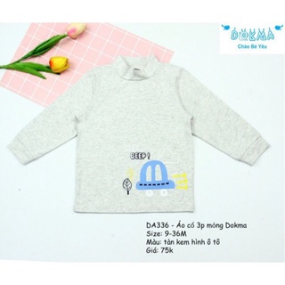 Áo cổ 3p bé trai/gái dokma