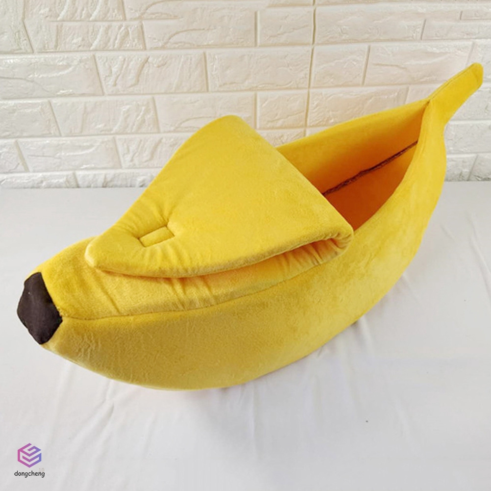 Giường Ngủ Mềm Mại Hình Quả Chuối Đáng Yêu Dành Cho Thú Cưng