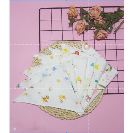 Yếm Xô Cúc Bấm Mềm Mại Cho Bé,Yếm Tam Giác Nhiều Mẫu Cho Bé