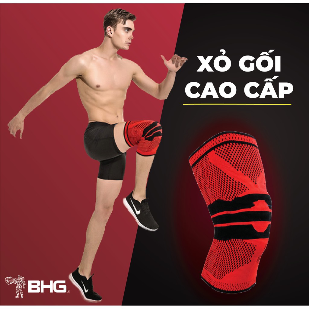 Băng Đầu Gối Có Lò Xo Trợ Lực, Silicon bảo vệ, Đai gối chơi thể thao, tập gym cao cấp chính hãng Aolikes KINGDOM SPORT