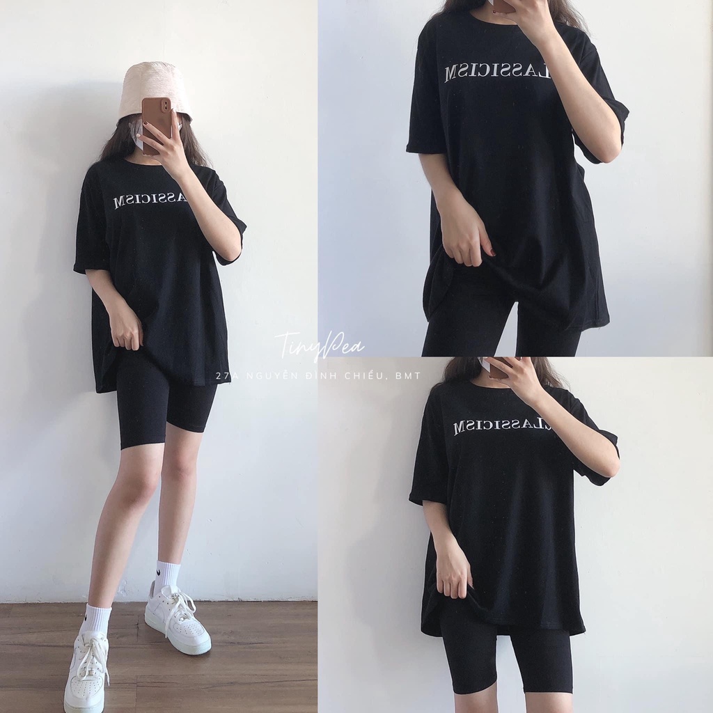 Quần legging nữ nâng mông lưng cạp cao vải thun dày dặn đùi ngố lửng ôm body bó mặc nhà tập gym | BigBuy360 - bigbuy360.vn